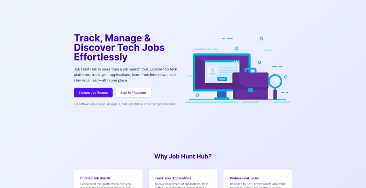 Job hunt hub